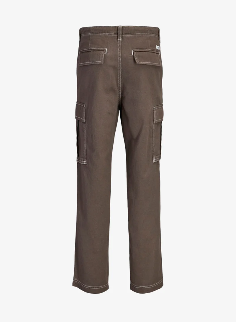 جاك وجونز جونيور بنطال كارغو للأطفال بخياطة متباينة