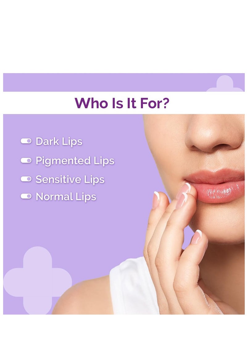 THE derma Co The Derma Co 1% Kojic Acid Lip Balm With Alpha Arbutin and Hyaluronic Acid Spf 30 For Dark and Pigmented Lips 4G Off White  - Image 4