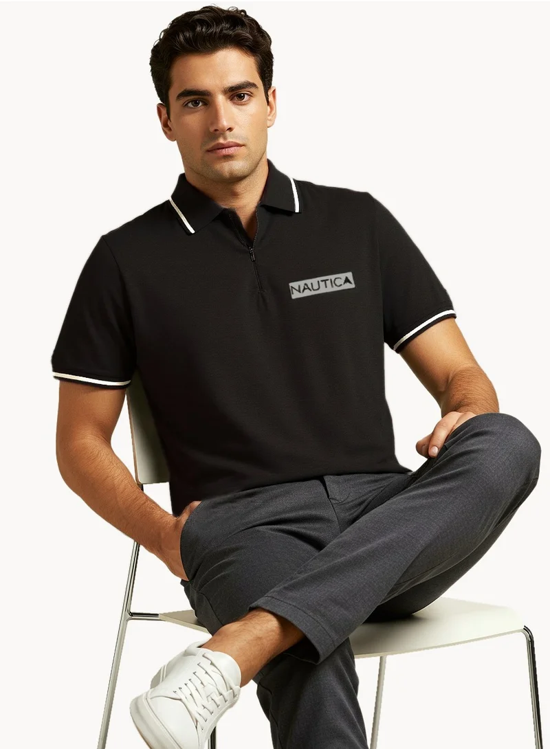 NAUTICA Basic Regular Fit Premium Cotton Logo Polo Shirt