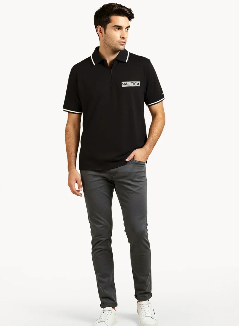 NAUTICA Basic Regular Fit Premium Cotton Logo Polo Shirt
