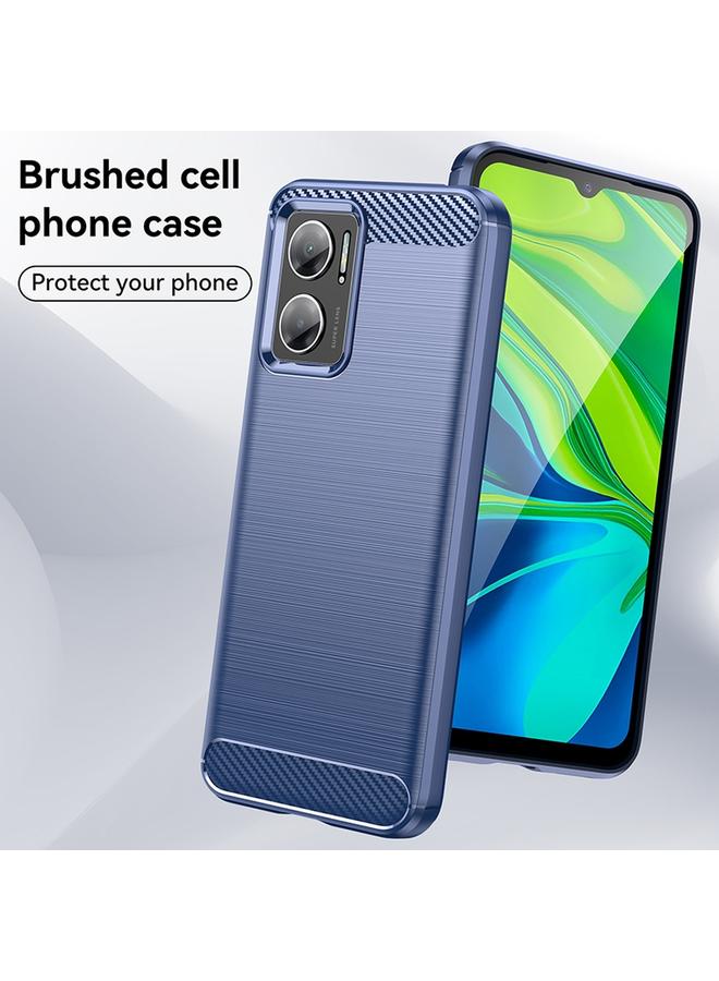 Case For Xiaomi Redmi Note 11E Brushed Texture Carbon Fiber TPU Case - Image 2