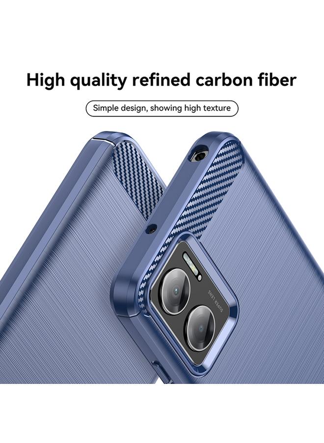 Case For Xiaomi Redmi Note 11E Brushed Texture Carbon Fiber TPU Case - Image 4