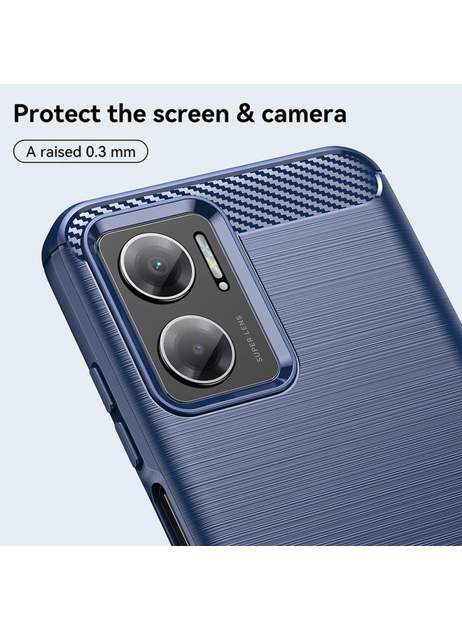 Case For Xiaomi Redmi Note 11E Brushed Texture Carbon Fiber TPU Case - Image 5