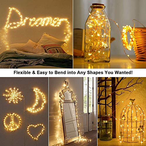 MIRADH Fairy Lights USB Powered String Lights 5M, 50 Led Christmas Lights Fairy String Lights for Party Wedding Festival Bedroom Table Decoration (Warm White, Pack of 1) - Image 4