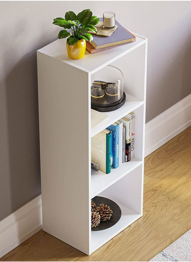 MODERN HOME - Bookcase and accessory Display Unit of wood 3Tier white - Image 1