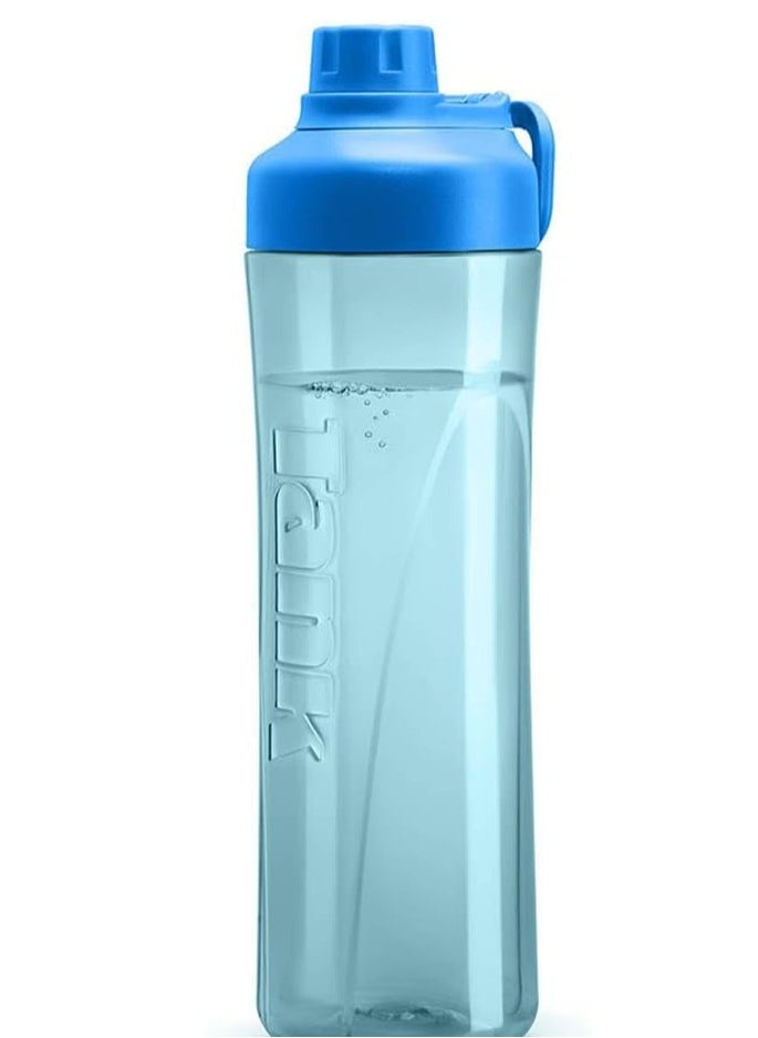 Tank 800ml BPA-Free Tritan Plastic Water Bottle, Blue