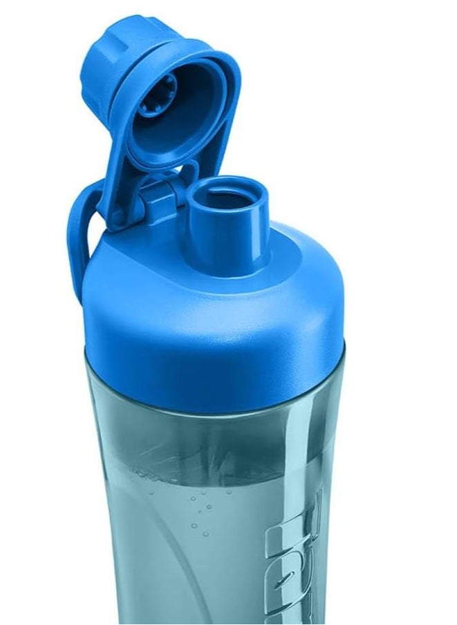 Tank 800ml BPA-Free Tritan Plastic Water Bottle, Blue