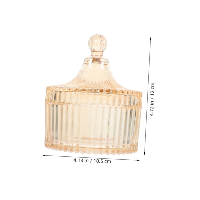 Glass Apothecary Jars With Lids For Cotton Swabs Bath Salts And Candy Storage Versatile Containers For Makeup Organization - Image 3