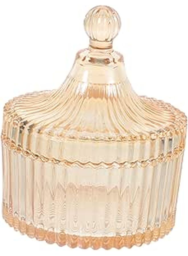 Glass Apothecary Jars With Lids For Cotton Swabs Bath Salts And Candy Storage Versatile Containers For Makeup Organization - Image 1