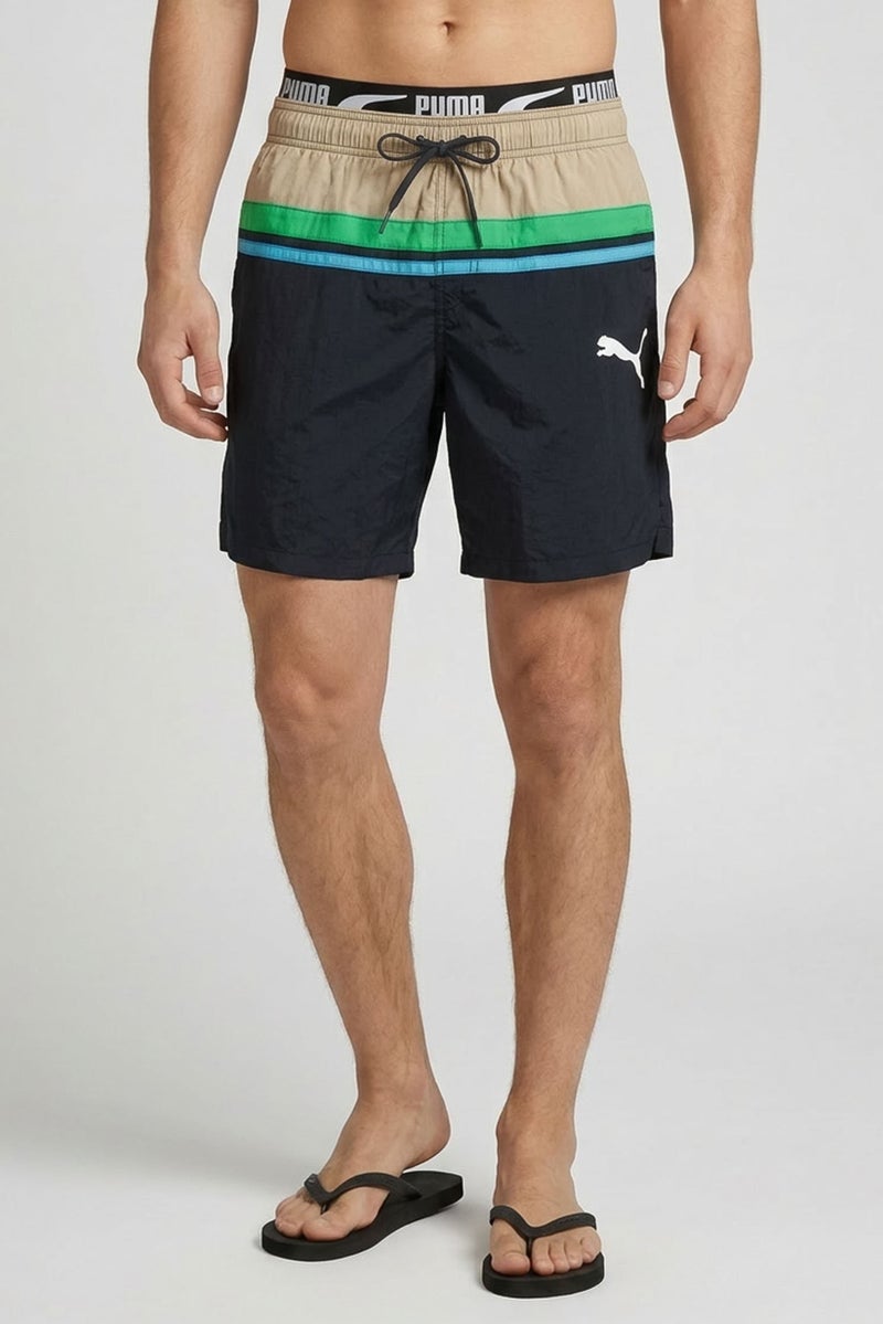 PUMA Men Sportswear Fit Brand Logo Board Shorts, Multicolor - Image 1