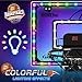 AOKESI Mini Basketball Hoop Indoor with Scorer and BatteriesInside Basketball Hoop Over The Door with Colorful LED LightingToy Basketball Gifts for Boys Girls Teens Adults Black - Image 2