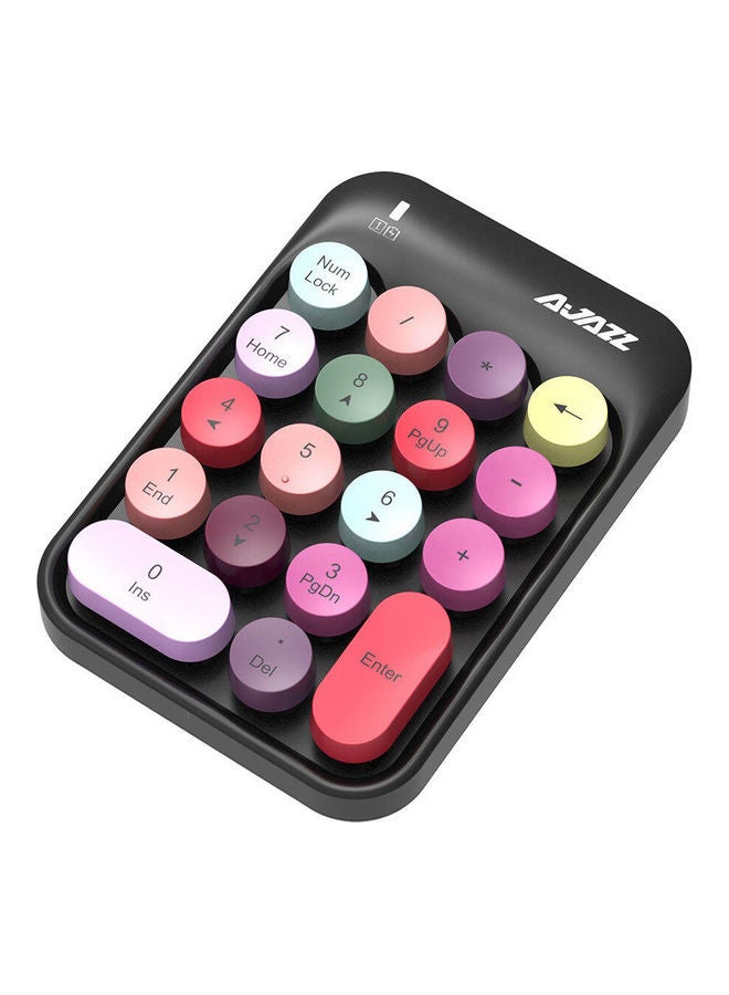 Ajazz AK18 2.4G Mini Wireless Numeric Keypad Mixed Black - Image 2