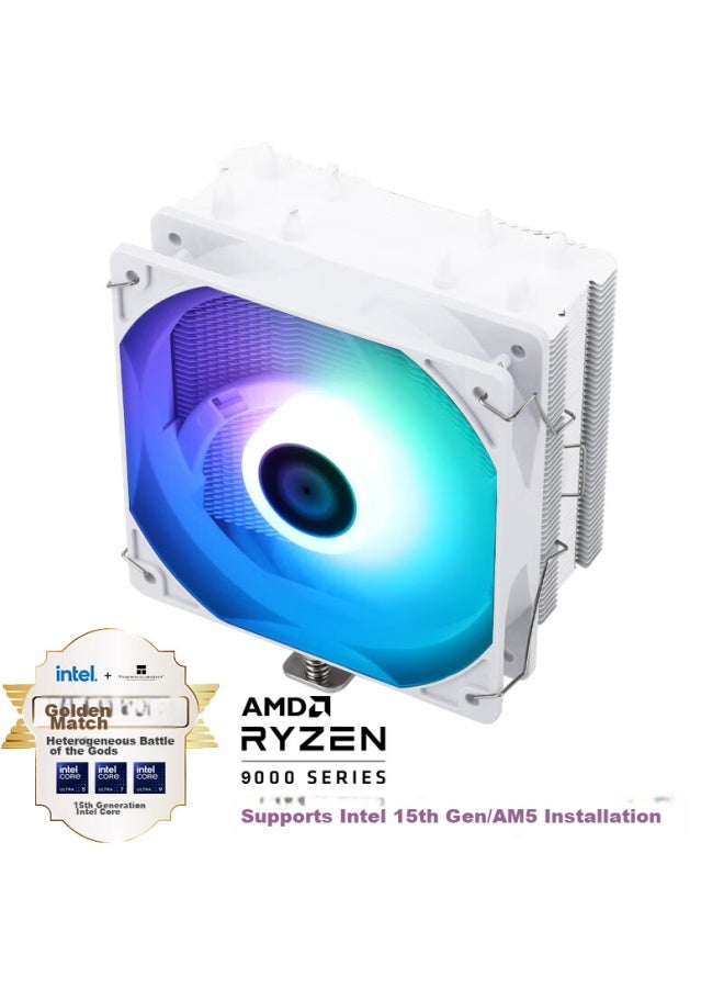 Thermalright Assassin X 120 Refined Se White Argb Air Cooler, Aghp Anti-gravity 4 Heat Pipes, Ax120 R Se White Argb - Image 1
