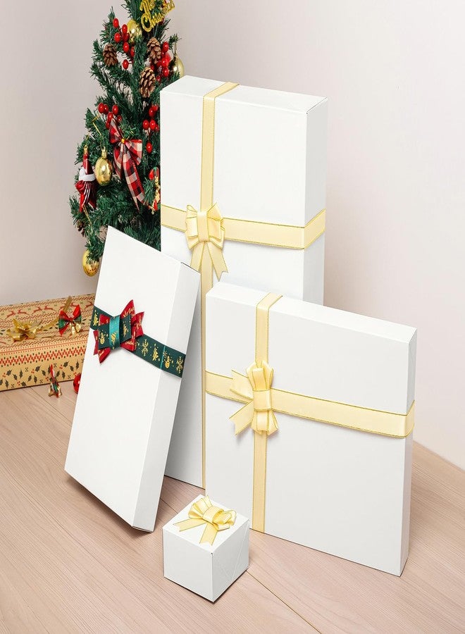 Mefleet 16 Pack Gift Boxes with Lids Assorted Sizes Small to Extra Large Different Size Shirt Box for Wrapping Christmas Presents, Holidays, Birthday Gift White - Image 4