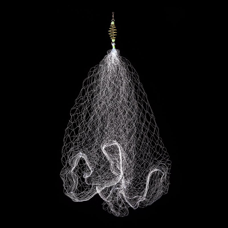 2pcs Copper Spring Shoal Fishing Netting with Luminous Beads Mesh Net for Night Fishing Fishing Tackle - Image 4