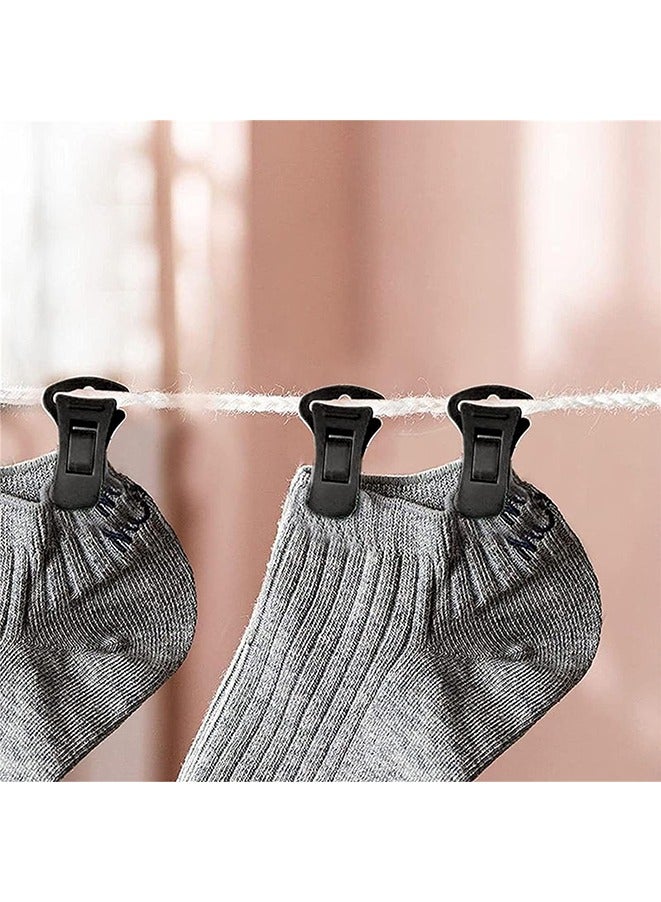 Sock Clips for Laundry, 36pcs Sock Laundry Clips with Hook, Socks Drying Hooks, Hanging Clips Laundry Clips Easily Clip-On Shorts Closet Clips for Clothes Sock Food Sealing Photos  - Image 4