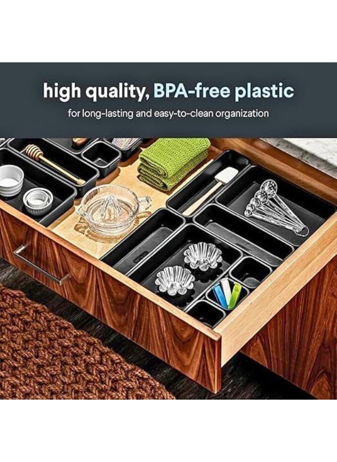 Generic Drawer Organizer - Practical Design to Divide Drawers and Organize Small Items | Durable, Easy-to-Clean Material | Suitable for Kitchen, Vanity, or Office AR  - Image 3