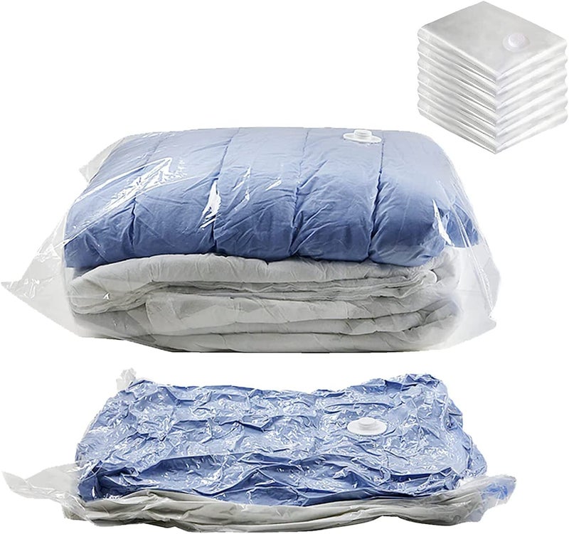HaRvic HaRvic Vacuum Bag Vacuum Storage Bag Quilt Storage Bag Transparent Foldable Extra Large Compressed Organizer Saving Space Seal BagsPack Of3 70 x 100  - Image 4