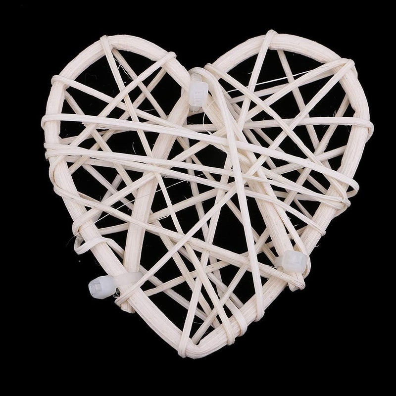 klarako 20Pcs tural Round and Heart Wicker Rattan Balls - Decorative Orbs Crafts DIY Wedding Decoration, Christmas Tree, House Orments, Vase Filler - Image 5