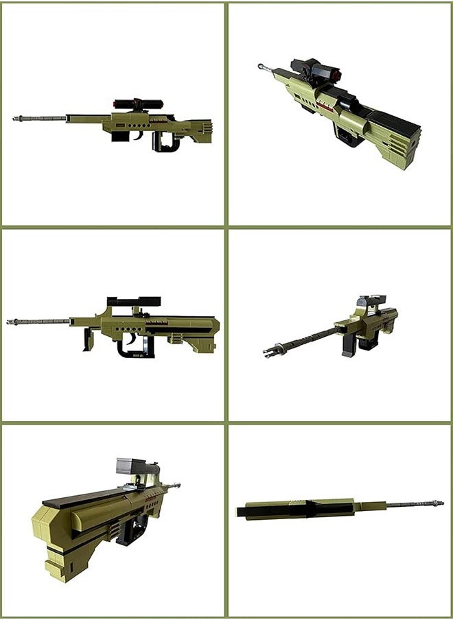 Qman 4802 3-in-1 Simulation Blaster Gun Building Blocks Model Toy Gun Educational Toy, Military enthusiast Construction Toy Set, Holiday birthday Gift for  Boys,202 PCS  - Image 3