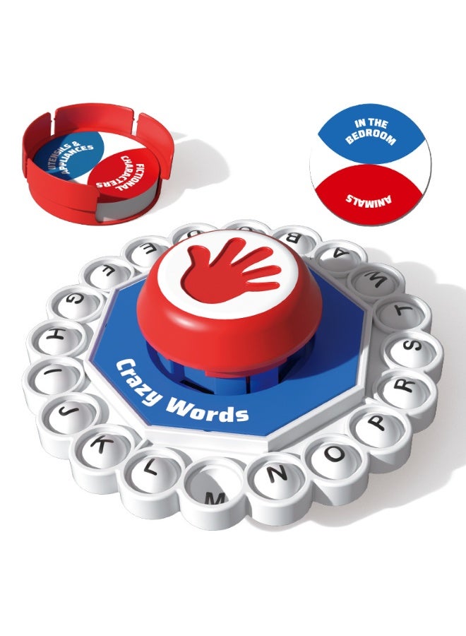 لعبة الكلمات - ألعاب لوحية عائلية للأطفال والبالغين، لعبة تعليمية سريعة وممتعة، هدايا عيد الميلاد وأعياد الميلاد - Image 1