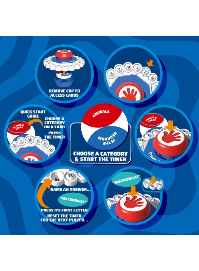 لعبة الكلمات - ألعاب لوحية عائلية للأطفال والبالغين، لعبة تعليمية سريعة وممتعة، هدايا عيد الميلاد وأعياد الميلاد - Image 4