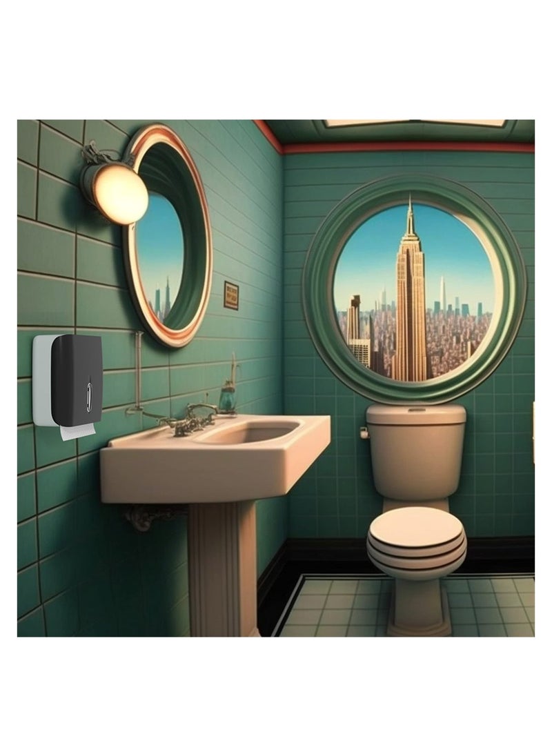Generic - Compact Wall Mount Paper Towel Dispenser with Key Lock for Home Office and Commercial Use Dustproof and Stylish Design for All Environments - Image 1