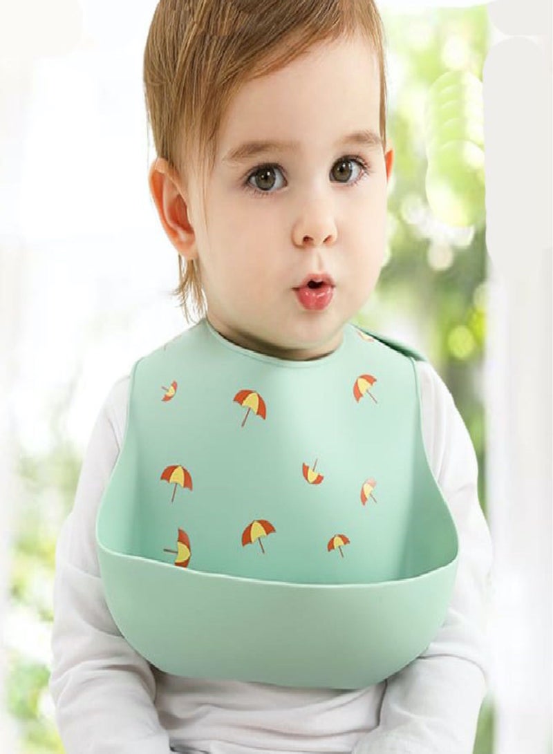 My Pumpkin Silicone Baby Bib 3D Printed Baby Bibs Adjustable With Wide Food Catcher Pocket Unisex Soft And Easily Wipe Clean For Infant Toddler - Image 1