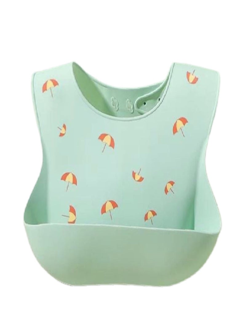 My Pumpkin Silicone Baby Bib 3D Printed Baby Bibs Adjustable With Wide Food Catcher Pocket Unisex Soft And Easily Wipe Clean For Infant Toddler - Image 2