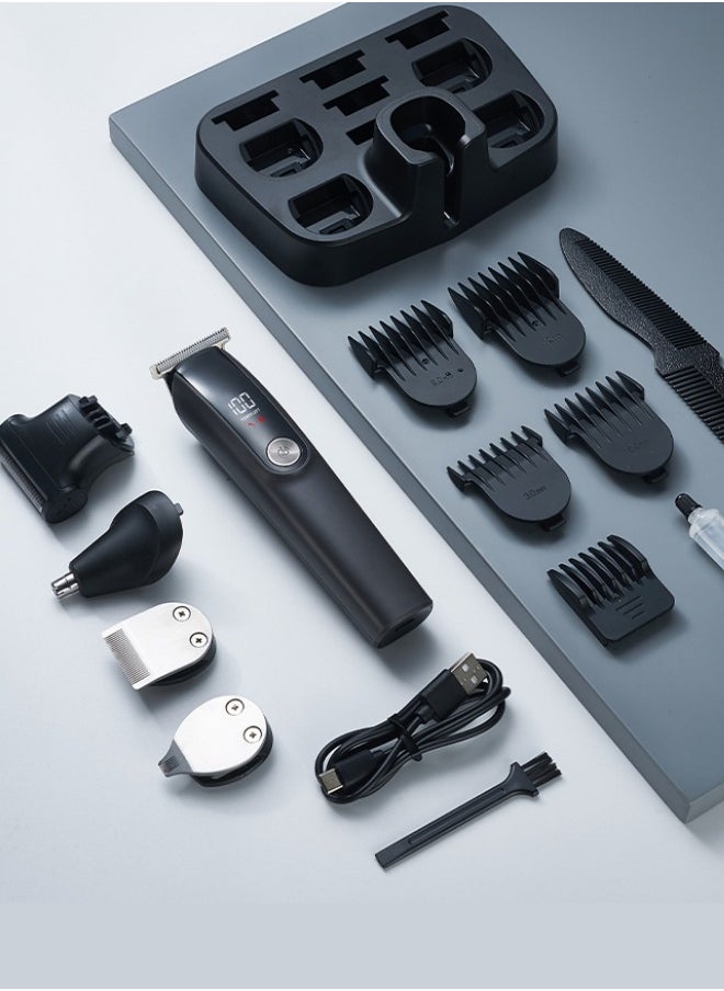 DOSCHER - Premium Trimmer for Men, 5-In-1 Shaving Machine with Nose Hair Trimmer, 90 Mins Runtime, Type-C Charging, Mens Cordless Style Kit - Image 1