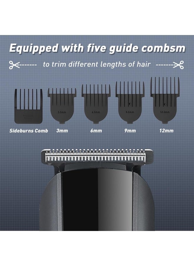 DOSCHER Premium Trimmer for Men, 5-In-1 Shaving Machine with Nose Hair Trimmer, 90 Mins Runtime, Type-C Charging, Mens Cordless Style Kit  - Image 3