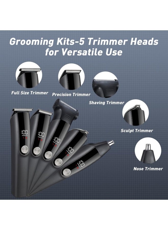 DOSCHER Premium Trimmer for Men, 5-In-1 Shaving Machine with Nose Hair Trimmer, 90 Mins Runtime, Type-C Charging, Mens Cordless Style Kit  - Image 2