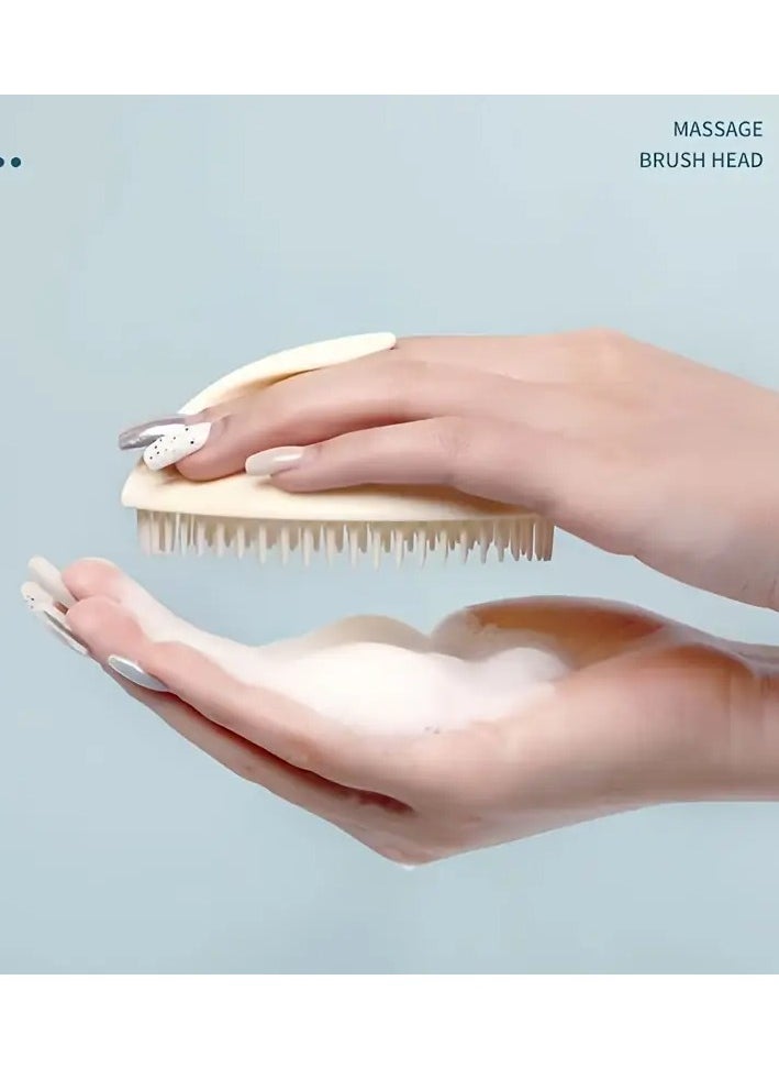 LANGMANNI 1pc Soft Bristle Scalp Massager and Shampoo Brush  - Image 3