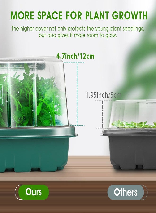 Ryscam Seed Starter Tray with Grow Light, 96-Cell Seed Starter Kit, Seedling Starter Trays with Humidity Domes, Automatic Timer, Adjustable Light Indoor Gardening Plant Germination Trays - Image 5