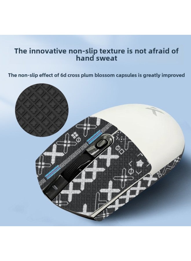 For Mai From G3 Mouse Anti-slip Stickers G3Pro Stickers Max Sweat-absorbent Stickers Ultra Anti-slip Stickers Special Full Package-Color: One Black Printed Mouse Sticker ] - Image 5