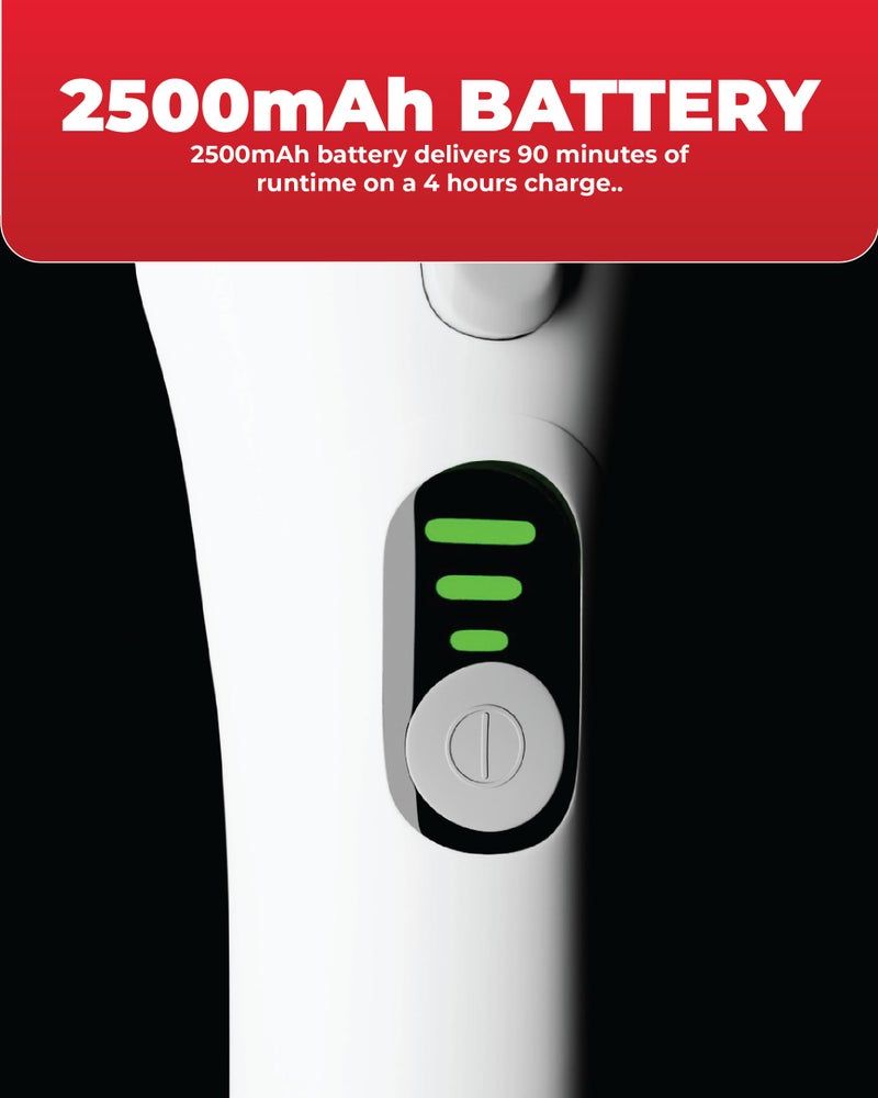 TIRON THS Electric Hand Scrubber, 2500 mAh Battery, 90 mins Runtime, 16Kg Torque for Powerful Scrubbing, Suitable for Cleaning Edges, Corners, Countertops, Platforms, Door & Window Sills - Image 3