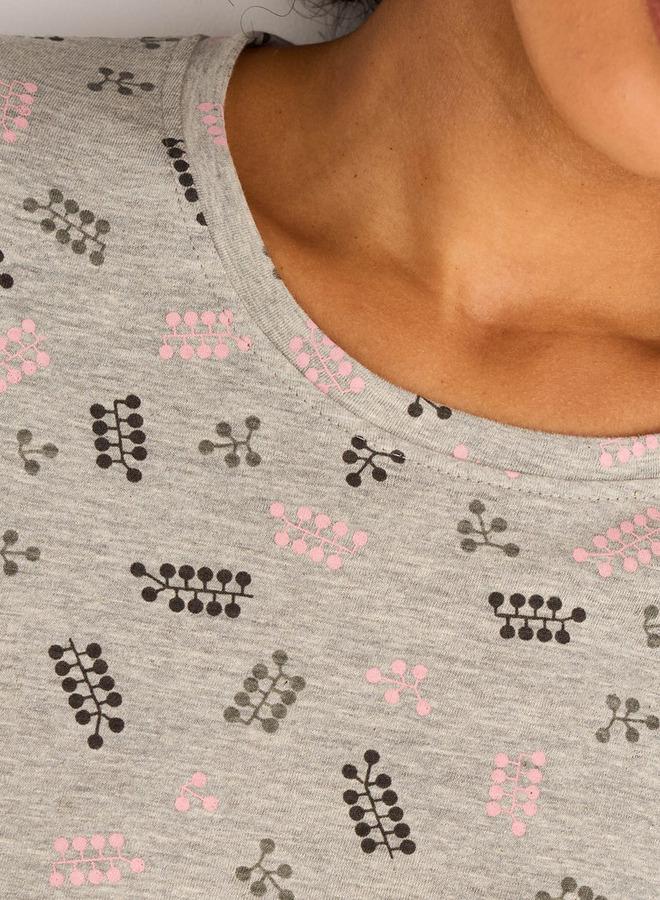 Splash FAV Night Dress Short Sleeves Printed - Image 4