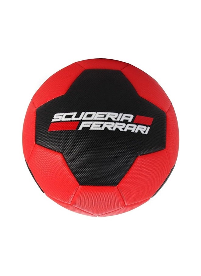 Ferrari Soccer Ball Size 5 Training Indoor and Outdoor Ball  Black/Red