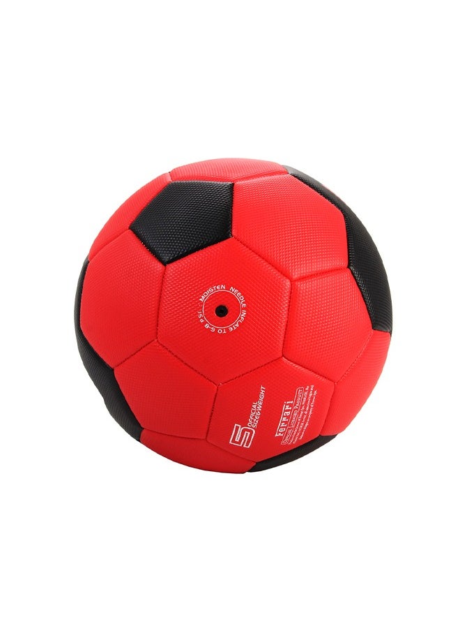 Ferrari Soccer Ball Size 5 Training Indoor and Outdoor Ball  Black/Red