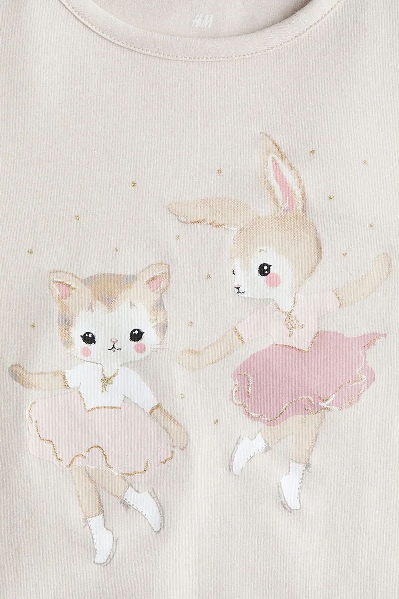 H&M Printed jersey top