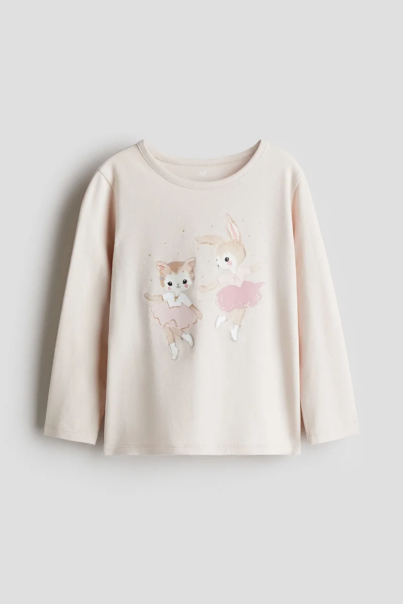 H&M Printed jersey top