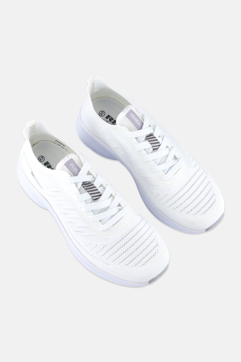 RBX Women Lace Up Hiking Shoes, White  - Image 4