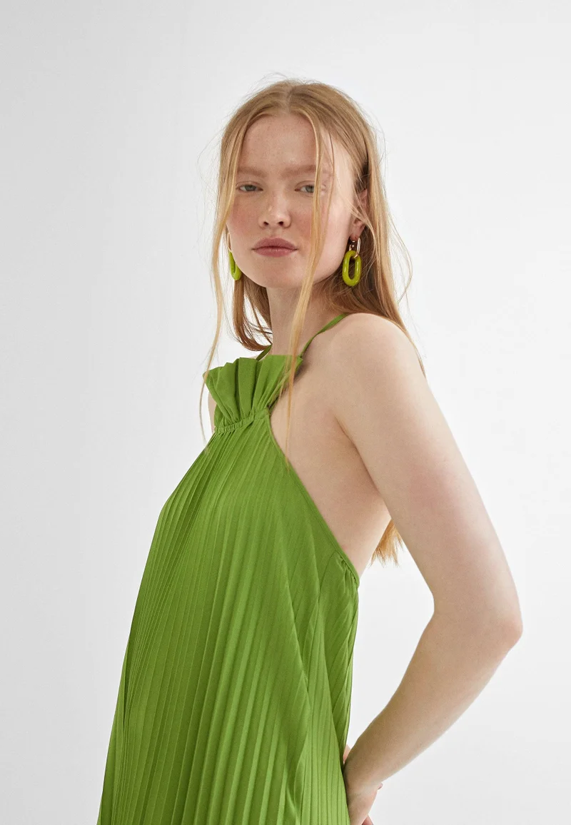 Lola Casademunt Long pleated dress