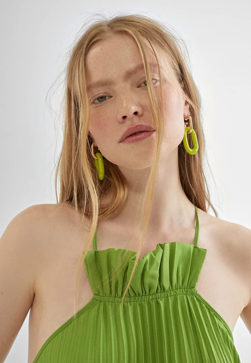 Lola Casademunt Long pleated dress