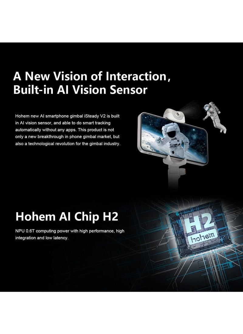 hohem Hohem iSteady V2 Gimbal with Built-In LED Light  - Image 2