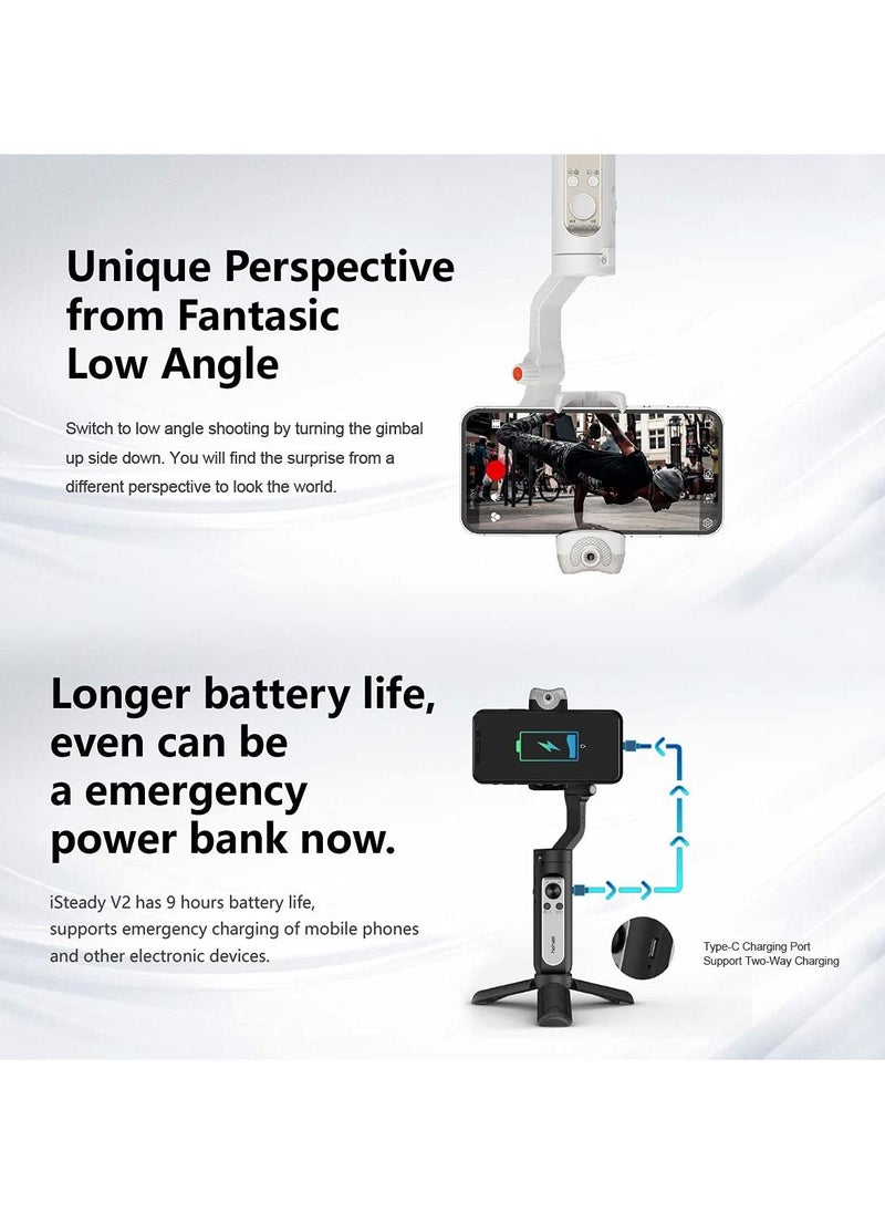 hohem - Hohem iSteady V2 Gimbal with Built-In LED Light - Image 1