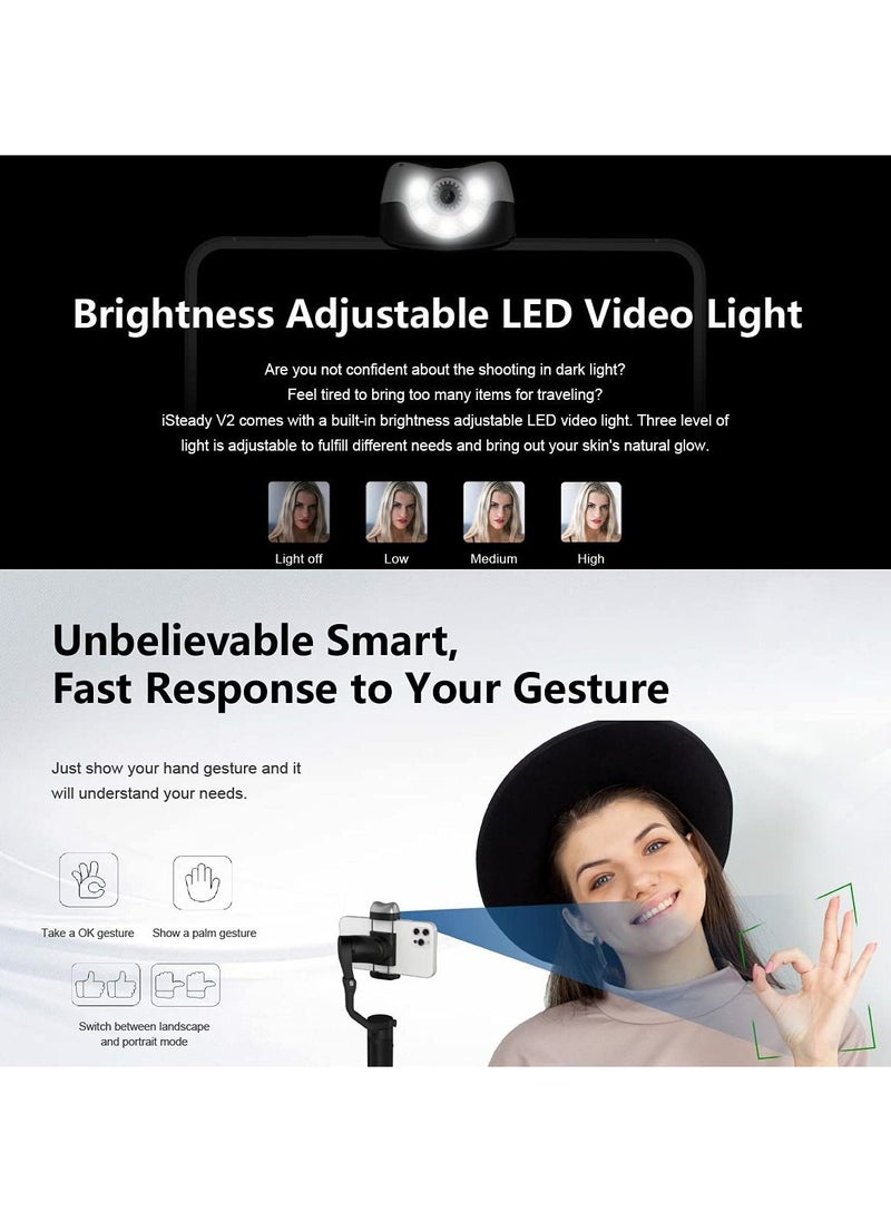 hohem Hohem iSteady V2 Gimbal with Built-In LED Light  - Image 3