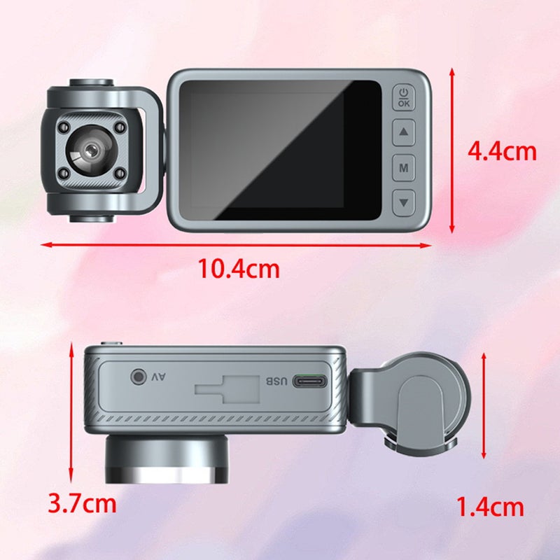 4K Driving Recorder: 3 Lenses, 64G Card, 170° Ultra Wide Angle, 720P Interior Rear Capture - Enhanced Night Vision, Built-In WiFi, Loop Recording for Vehicle Safety & Parking Monitoring - Image 3