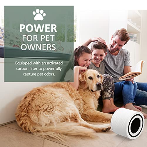 isinlive Core P350 Pet Care Replacement Filter for LEVOIT Core P350 Core 300 Air Purifier, 3-in-1 HEPA Filter Replacement, Part # Core P350-RF, 2 Pack - Image 5