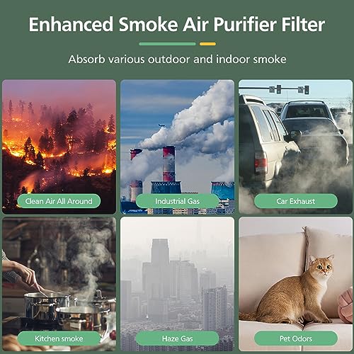 isinlive Core P350 Pet Care Replacement Filter for LEVOIT Core P350 Core 300 Air Purifier, 3-in-1 HEPA Filter Replacement, Part # Core P350-RF, 2 Pack - Image 4